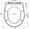 Сидение ALCAPLAST A604 BAHAMA для унитаза Softclose