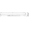Водоотводящий желоб ALCAPLAST APZ1106-850 PROFESSIONAL с порогами для цельной решетки, низкий, вертикальный слив